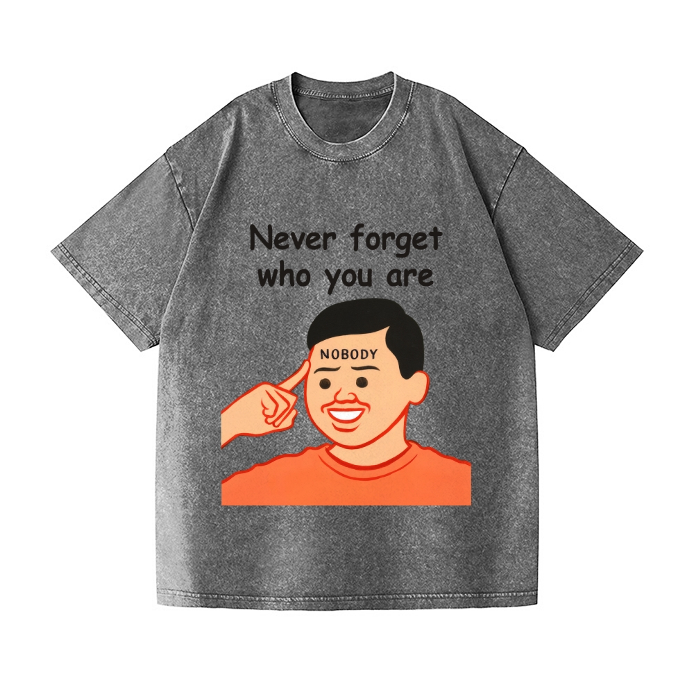Joan Never Forget Vintage Wash Japanese Design T-Shirt