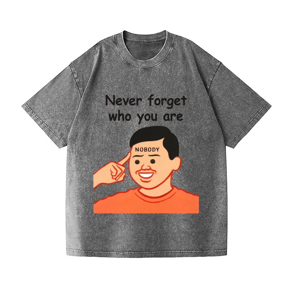 Joan Never Forget Vintage Wash Japanese Design T-Shirt