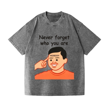 Joan Never Forget Vintage Wash Japanese Design T-Shirt