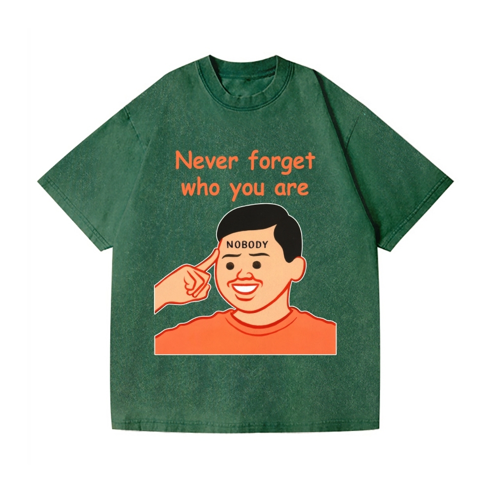 Joan Never Forget Vintage Wash Japanese Design T-Shirt