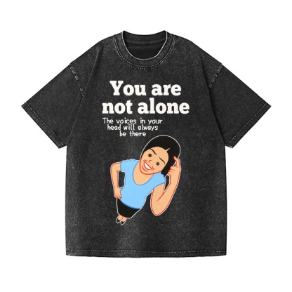 Joan You Are Not Alone Vintage Wash Japanese Design T-Shirt