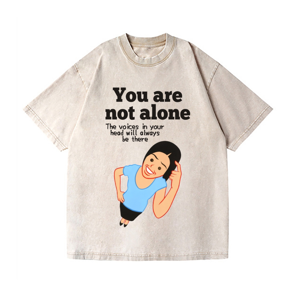 Joan You Are Not Alone Vintage Wash Japanese Design T-Shirt