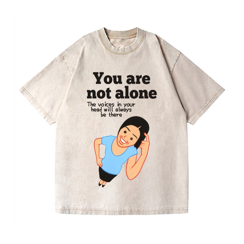 Joan You Are Not Alone Vintage Wash Japanese Design T-Shirt