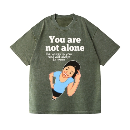 Joan You Are Not Alone Vintage Wash Japanese Design T-Shirt