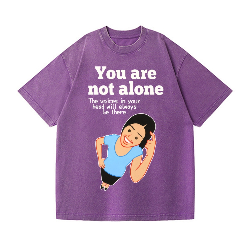 Joan You Are Not Alone Vintage Wash Japanese Design T-Shirt