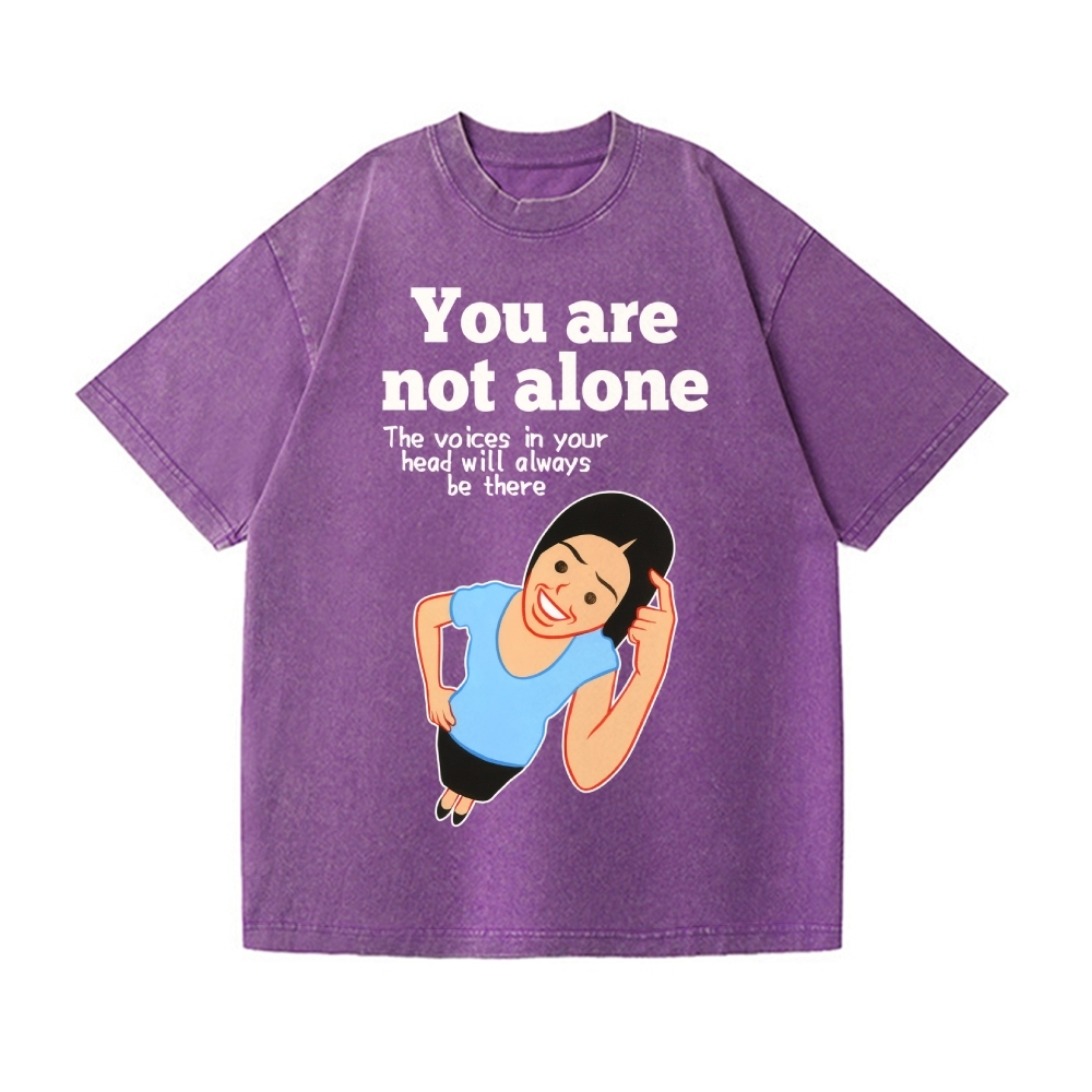 Joan You Are Not Alone Vintage Wash Japanese Design T-Shirt