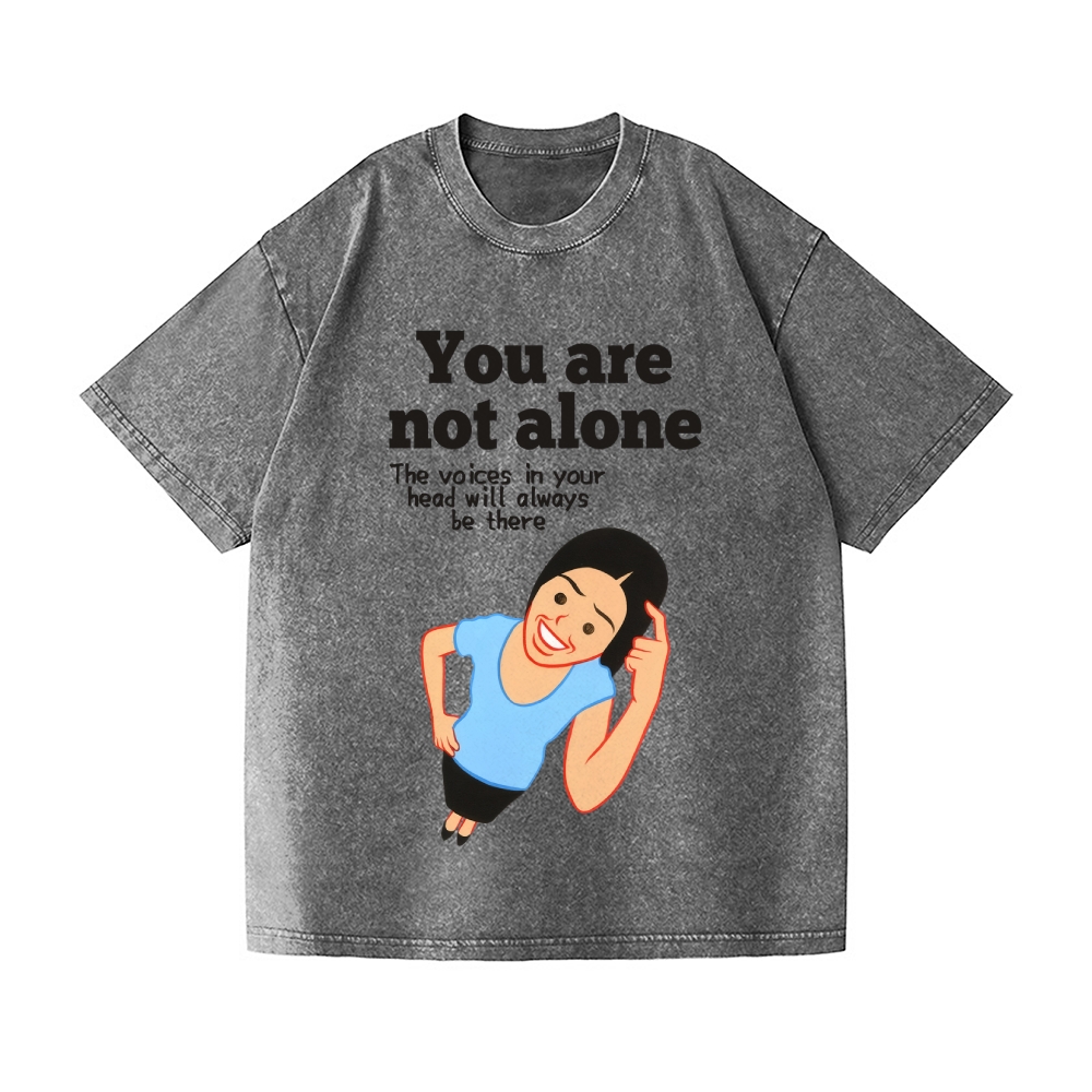 Joan You Are Not Alone Vintage Wash Japanese Design T-Shirt