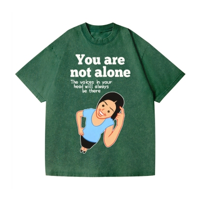 Joan You Are Not Alone Vintage Wash Japanese Design T-Shirt