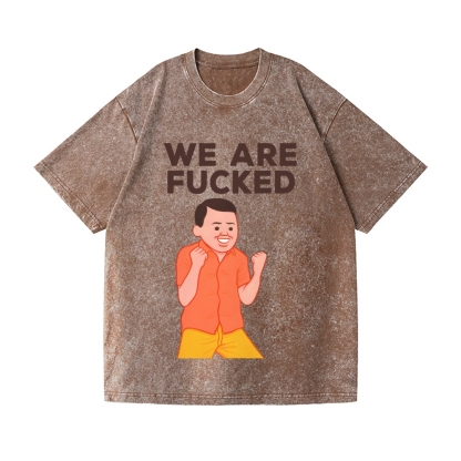 Joan We Are Fucked Vintage Wash Japanese Design T-Shirt