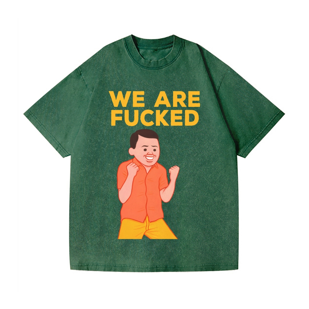Joan We Are Fucked Vintage Wash Japanese Design T-Shirt