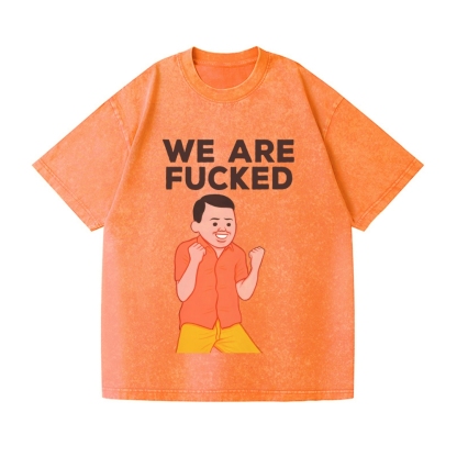 Joan We Are Fucked Vintage Wash Japanese Design T-Shirt