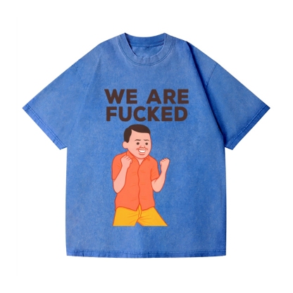 Joan We Are Fucked Vintage Wash Japanese Design T-Shirt