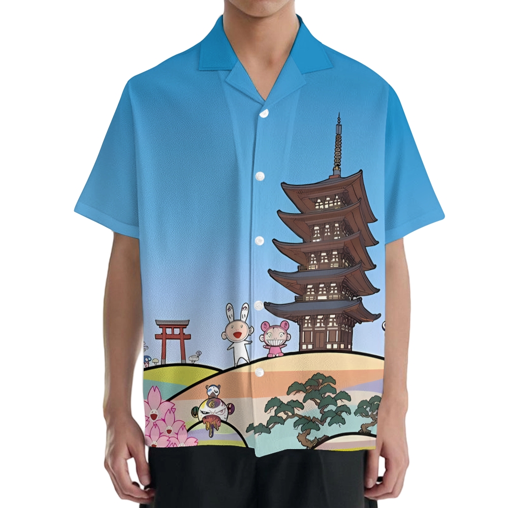 TM Japan Tower Japanese Style Camp Shirt