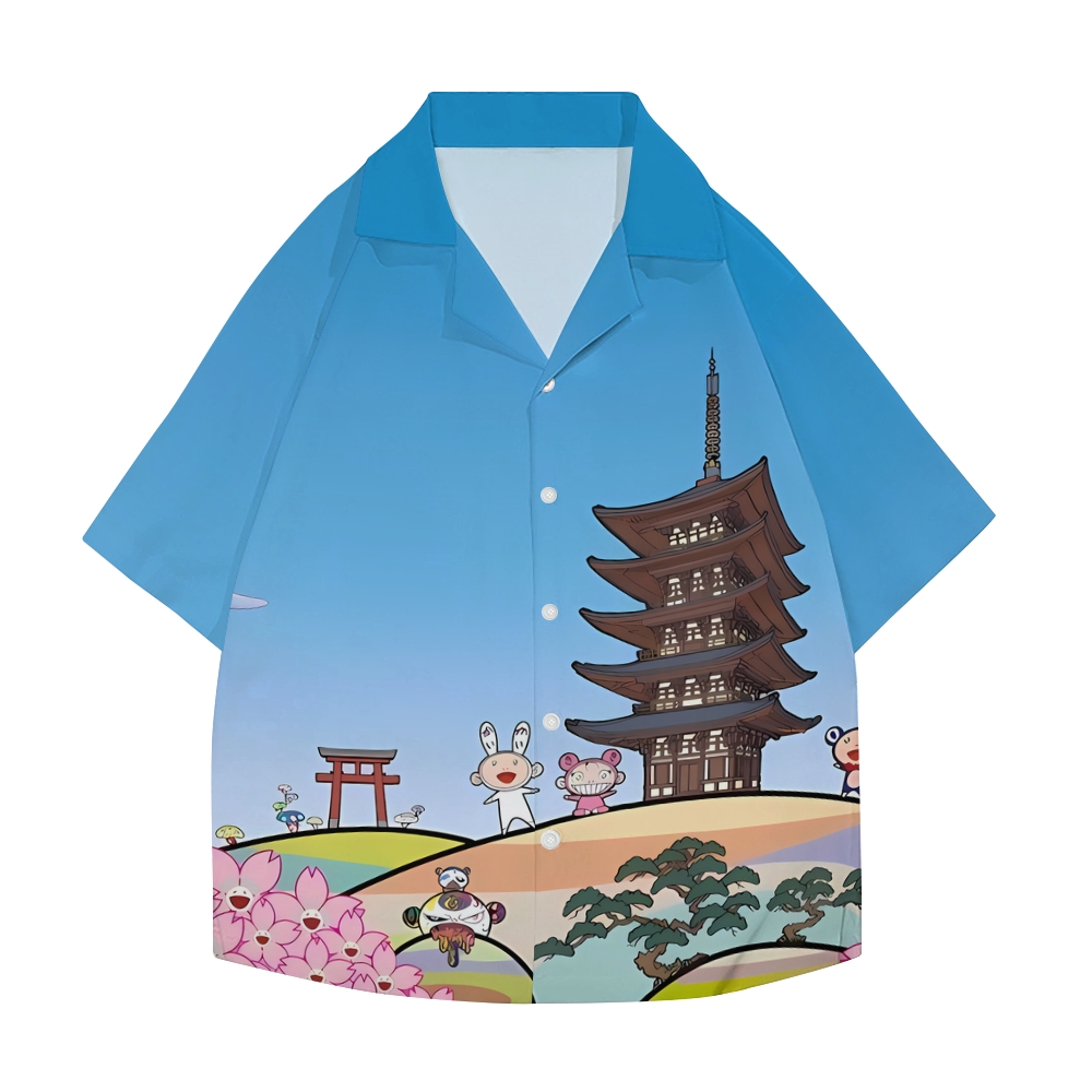 TM Japan Tower Japanese Style Camp Shirt