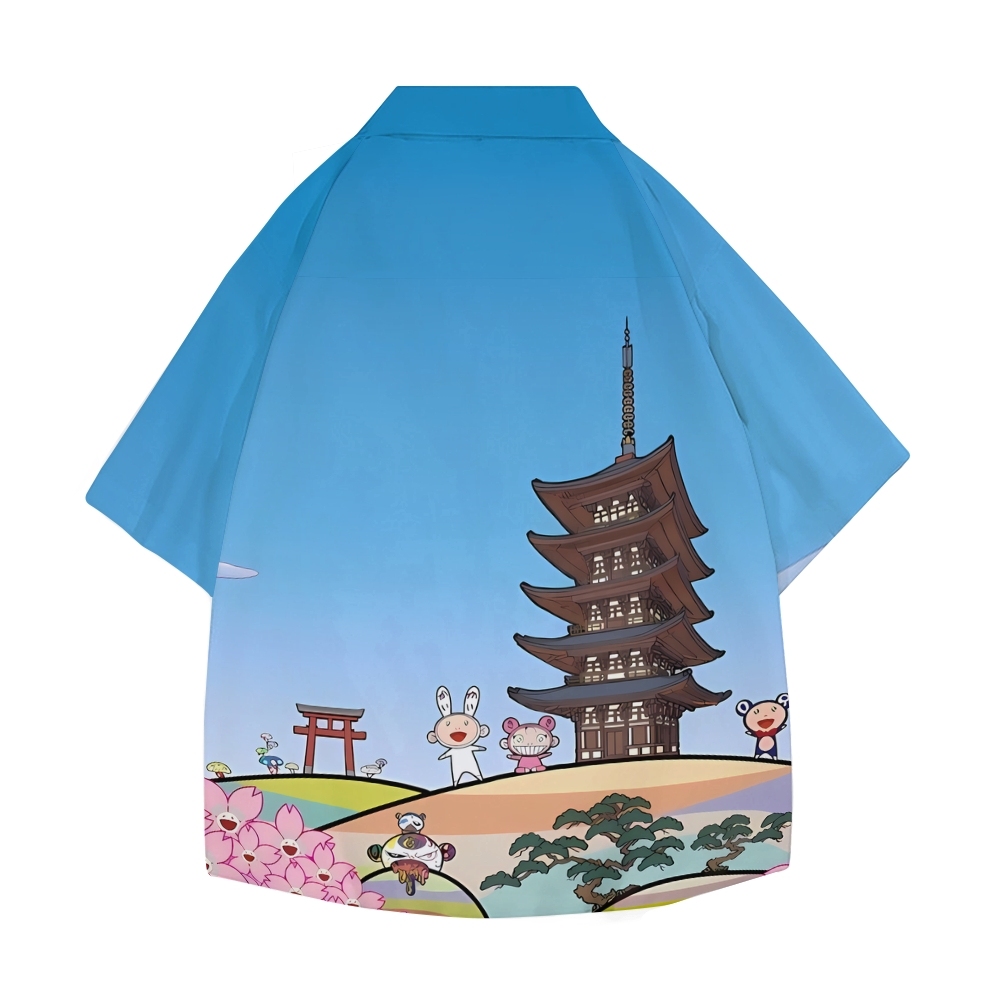 TM Japan Tower Japanese Style Camp Shirt