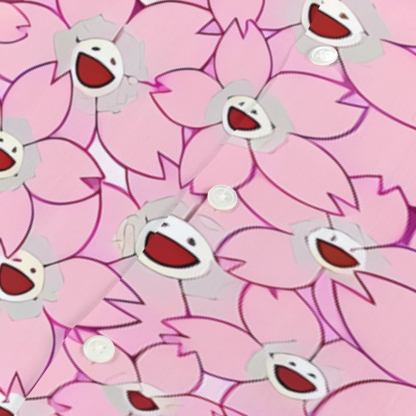 TM Sakura Flower Japanese Style Camp Shirt