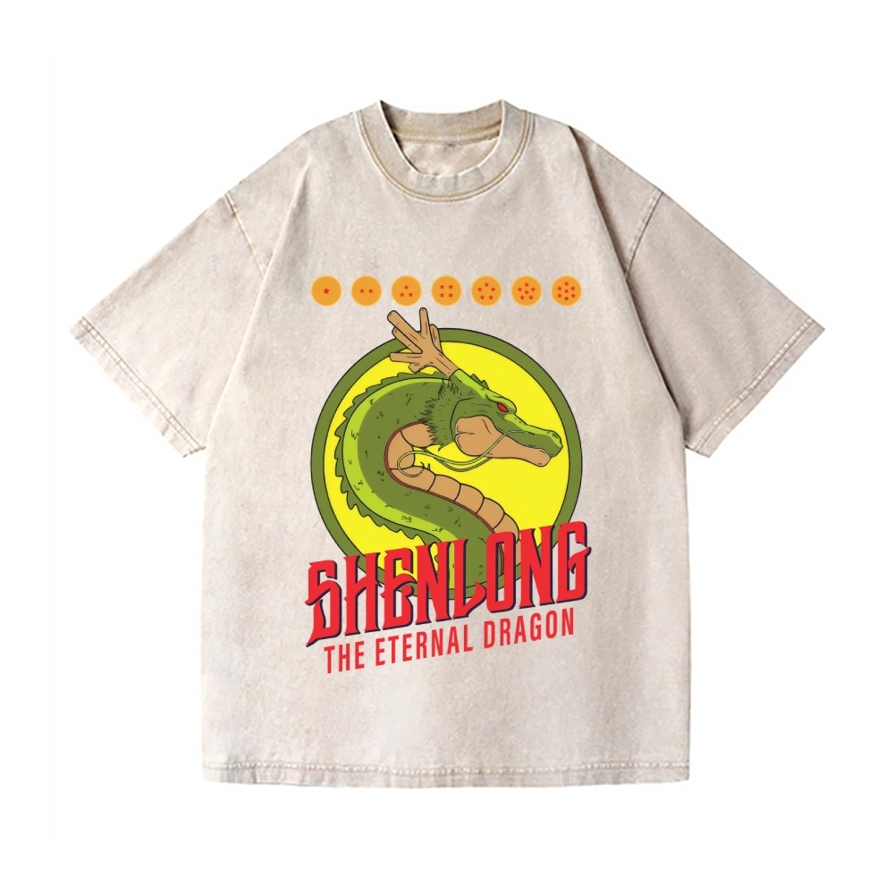 Dragon Ball Z Shenlong Vintage Wash Japanese Design T-Shirt