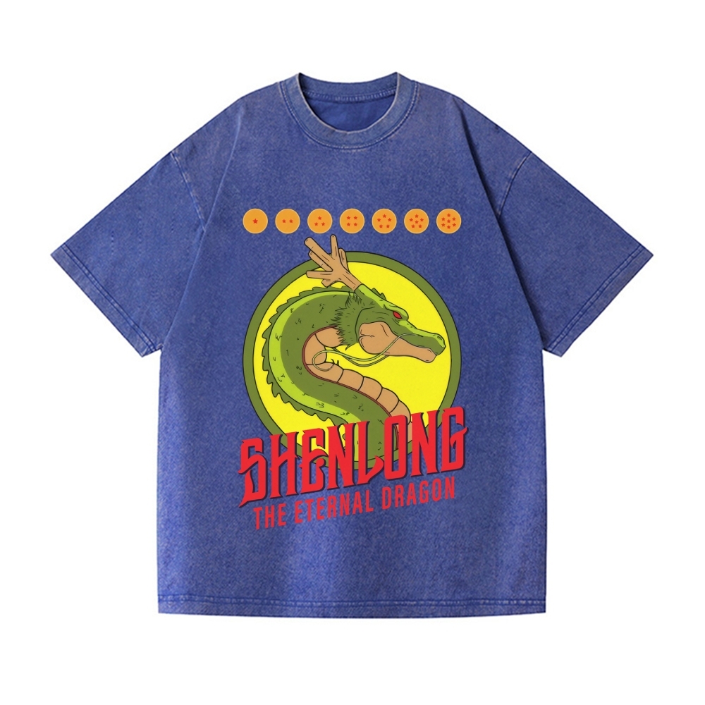 Dragon Ball Z Shenlong Vintage Wash Japanese Design T-Shirt
