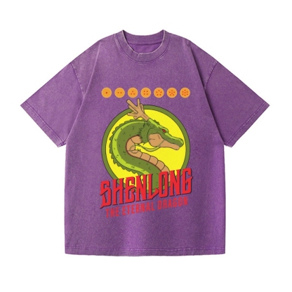 Dragon Ball Z Shenlong Vintage Wash Japanese Design T-Shirt