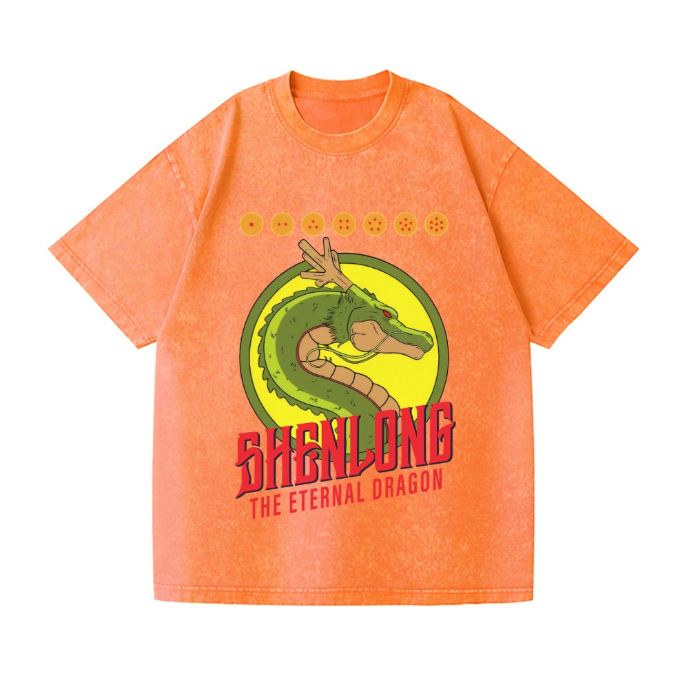 Dragon Ball Z Shenlong Vintage Wash Japanese Design T-Shirt
