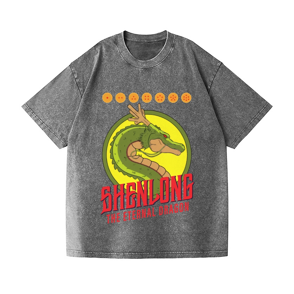 Dragon Ball Z Shenlong Vintage Wash Japanese Design T-Shirt