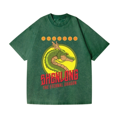Dragon Ball Z Shenlong Vintage Wash Japanese Design T-Shirt