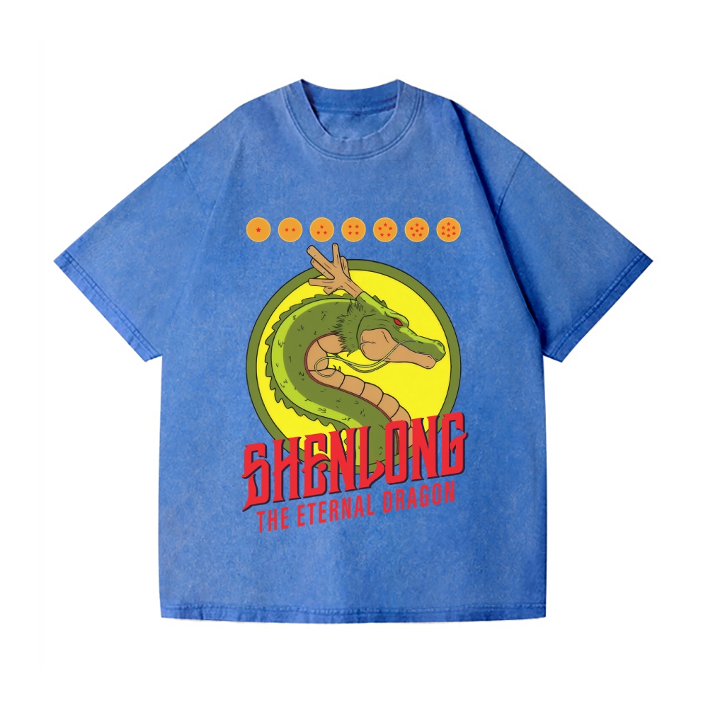 Dragon Ball Z Shenlong Vintage Wash Japanese Design T-Shirt
