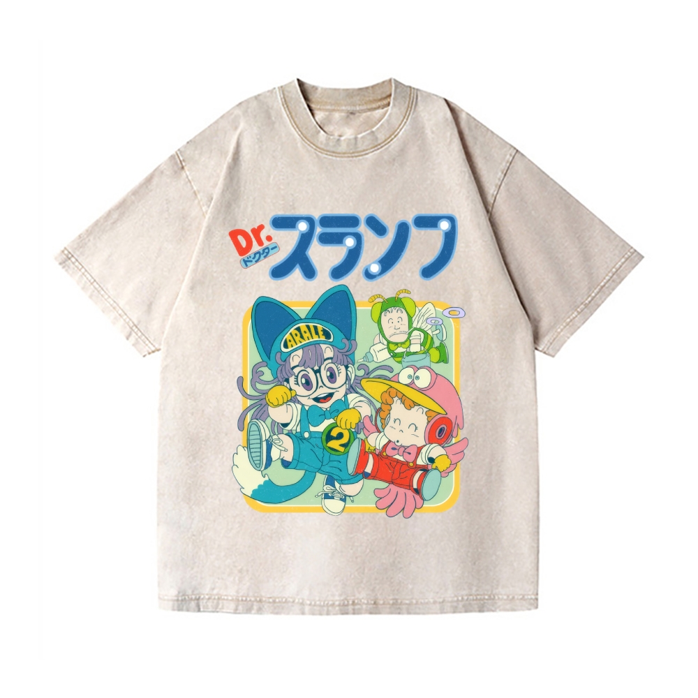 Arale Vintage Wash Japanese Design T-Shirt