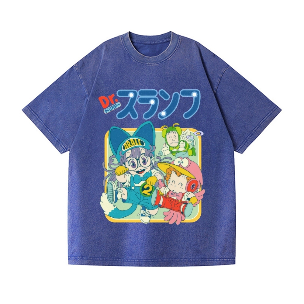 Arale Vintage Wash Japanese Design T-Shirt