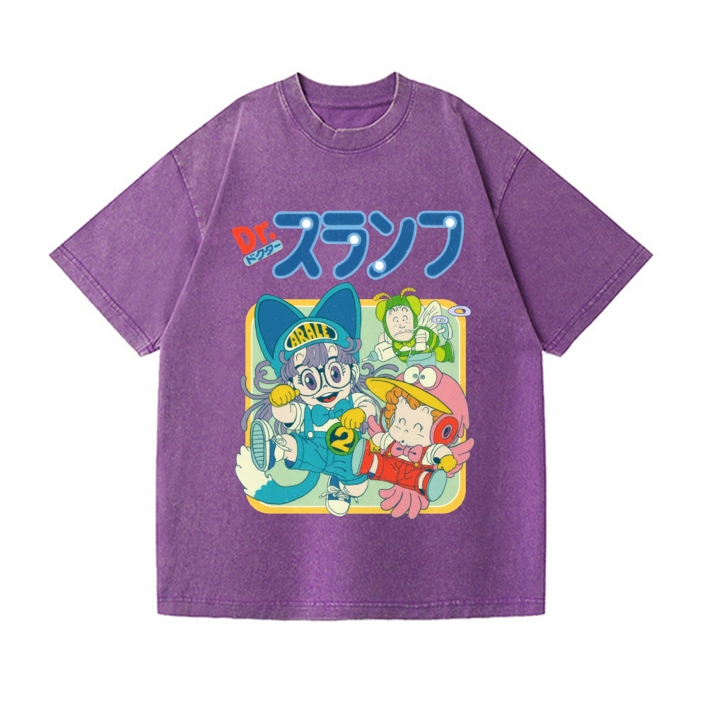 Arale Vintage Wash Japanese Design T-Shirt