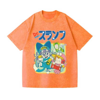 Arale Vintage Wash Japanese Design T-Shirt
