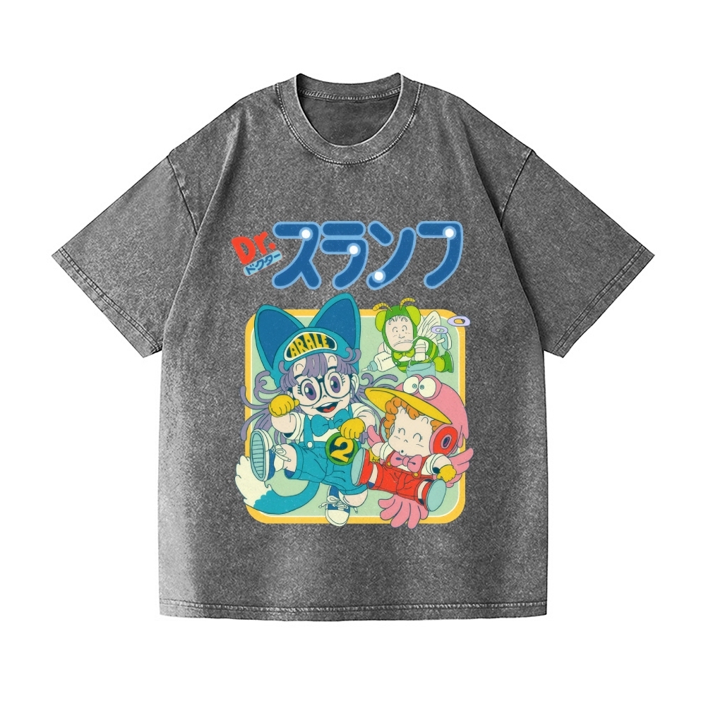 Arale Vintage Wash Japanese Design T-Shirt