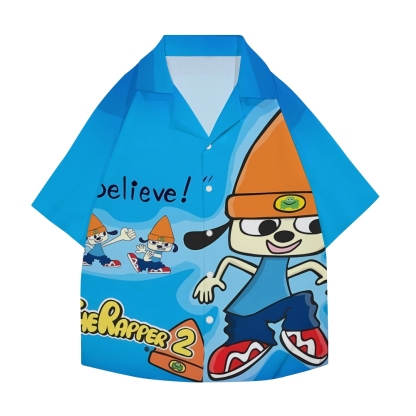 Parappa the Rapper Japanese Style Camp Shirt