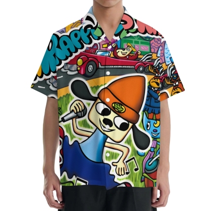 Parappa the Rapper Japanese Style Camp Shirt