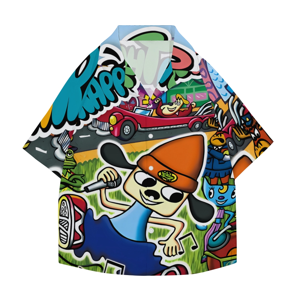 Parappa the Rapper Japanese Style Camp Shirt