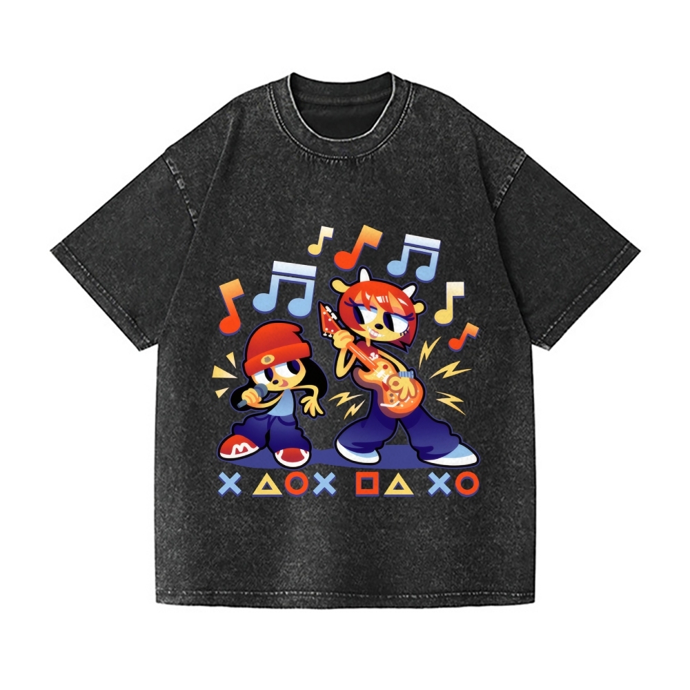 Parappa the Rapper Vintage Wash Japanese Design T-Shirt