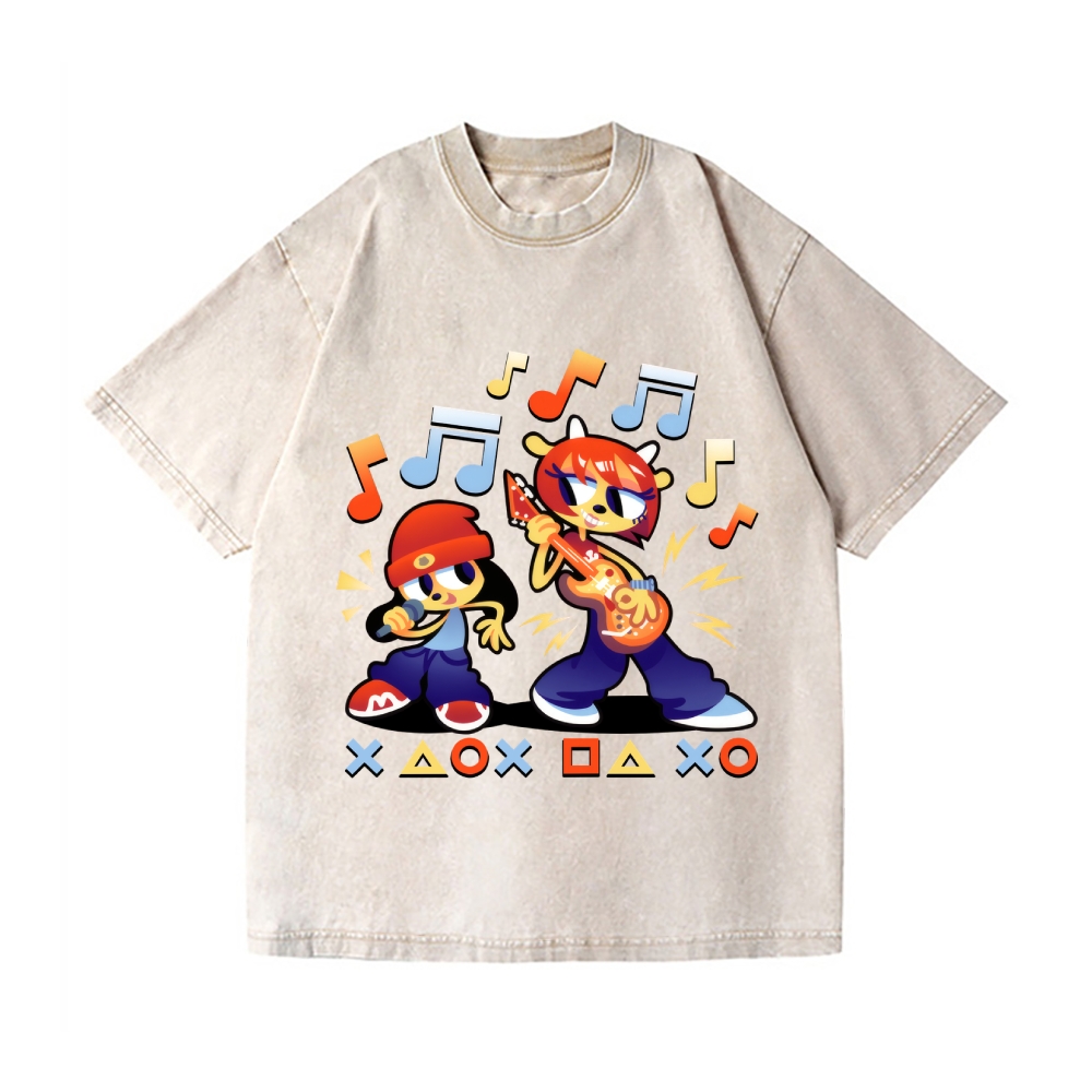 Parappa the Rapper Vintage Wash Japanese Design T-Shirt
