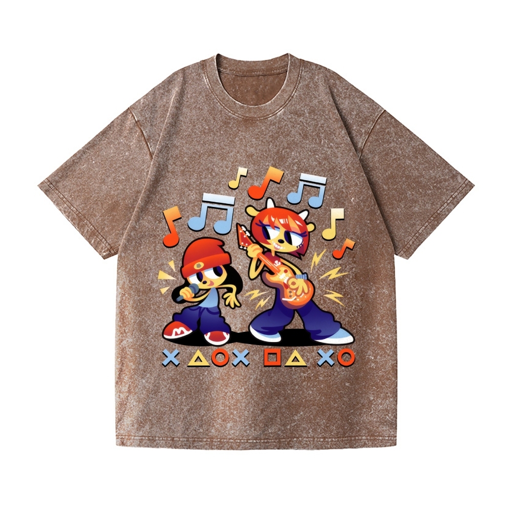 Parappa the Rapper Vintage Wash Japanese Design T-Shirt