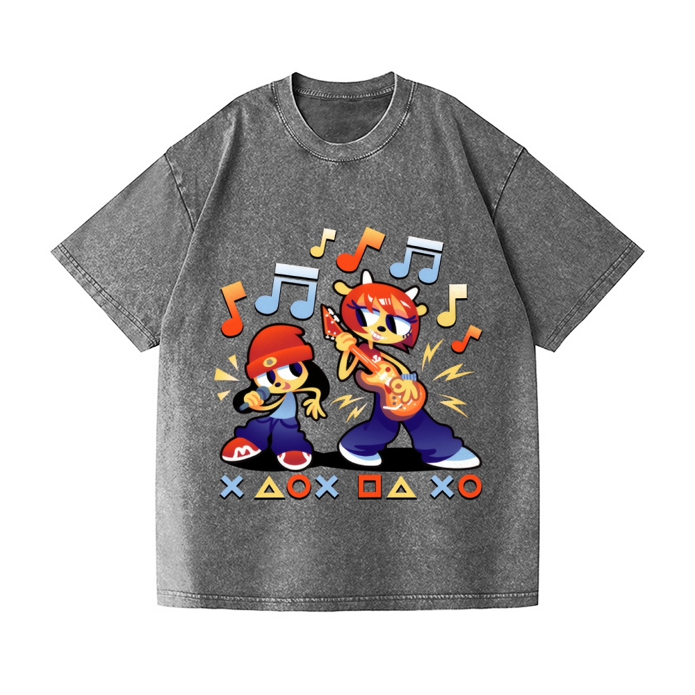 Parappa the Rapper Vintage Wash Japanese Design T-Shirt