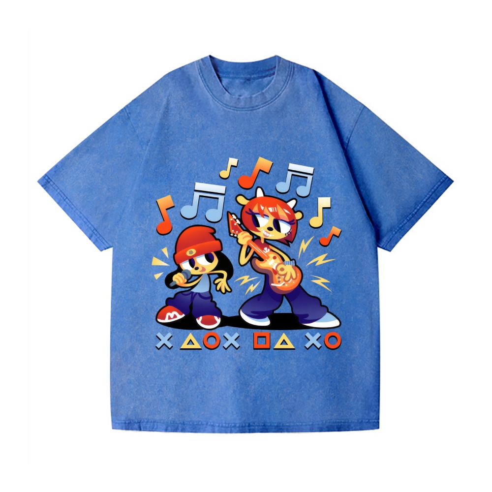 Parappa the Rapper Vintage Wash Japanese Design T-Shirt