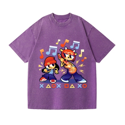 Parappa the Rapper Vintage Wash Japanese Design T-Shirt