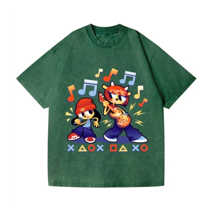 Parappa the Rapper Vintage Wash Japanese Design T-Shirt