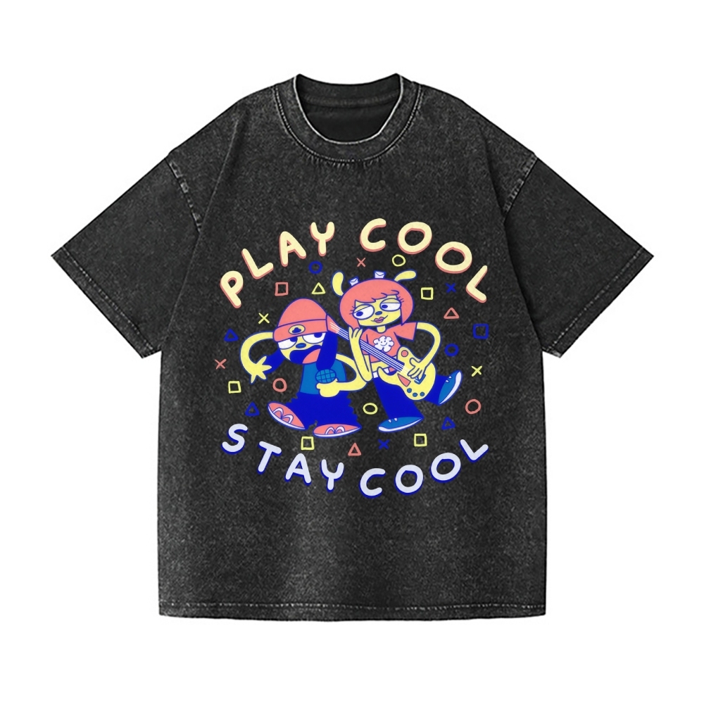Parappa the Rapper Vintage Wash Japanese Design T-Shirt