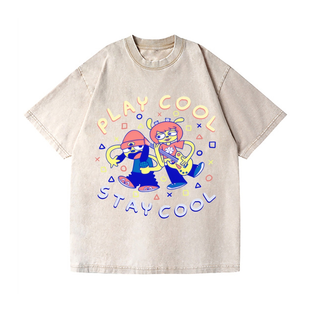 Parappa the Rapper Vintage Wash Japanese Design T-Shirt
