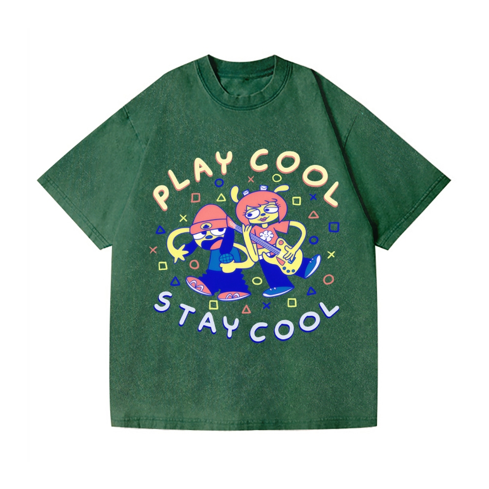 Parappa the Rapper Vintage Wash Japanese Design T-Shirt
