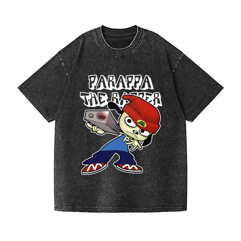 Parappa the Rapper Vintage Wash Japanese Design T-Shirt