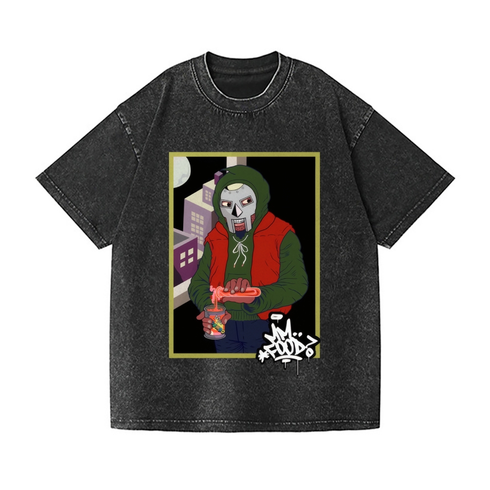 MF Doom Vintage Wash Japanese Design T-Shirt