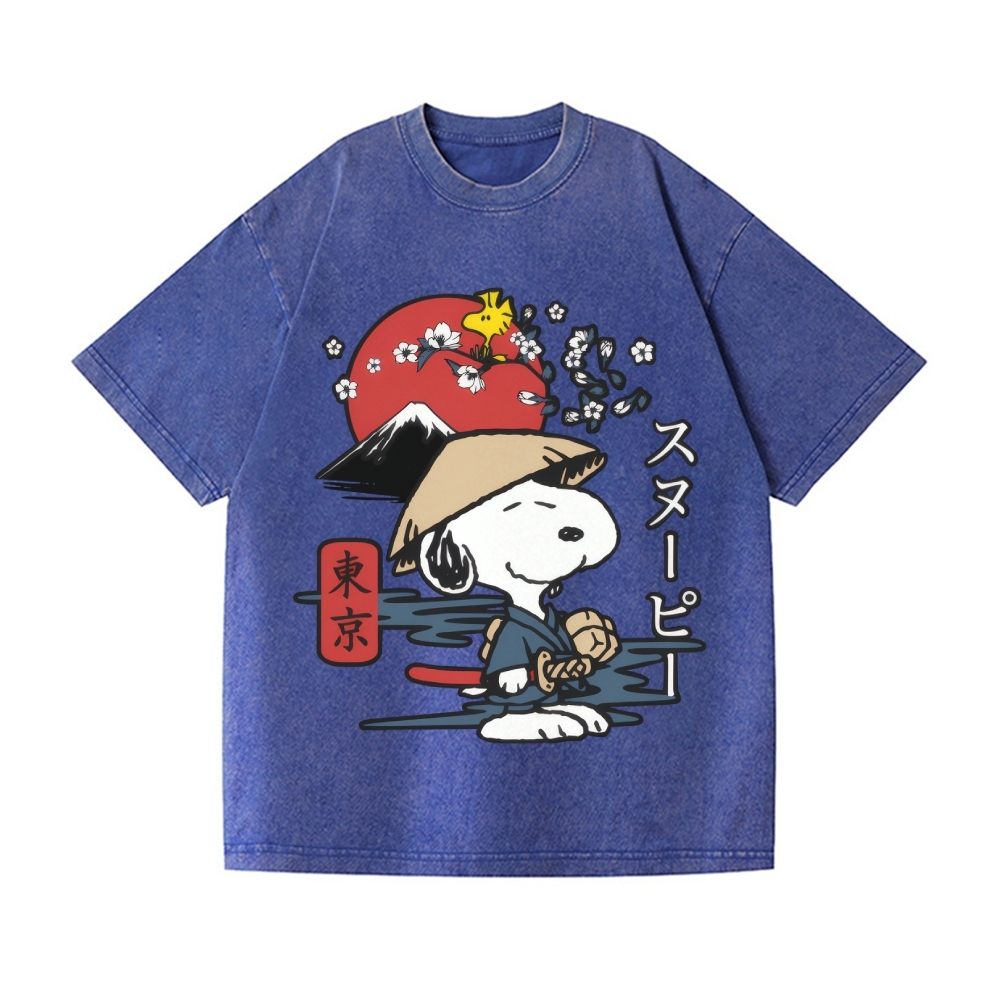 Peanuts Vintage Wash Japanese Design T-Shirt