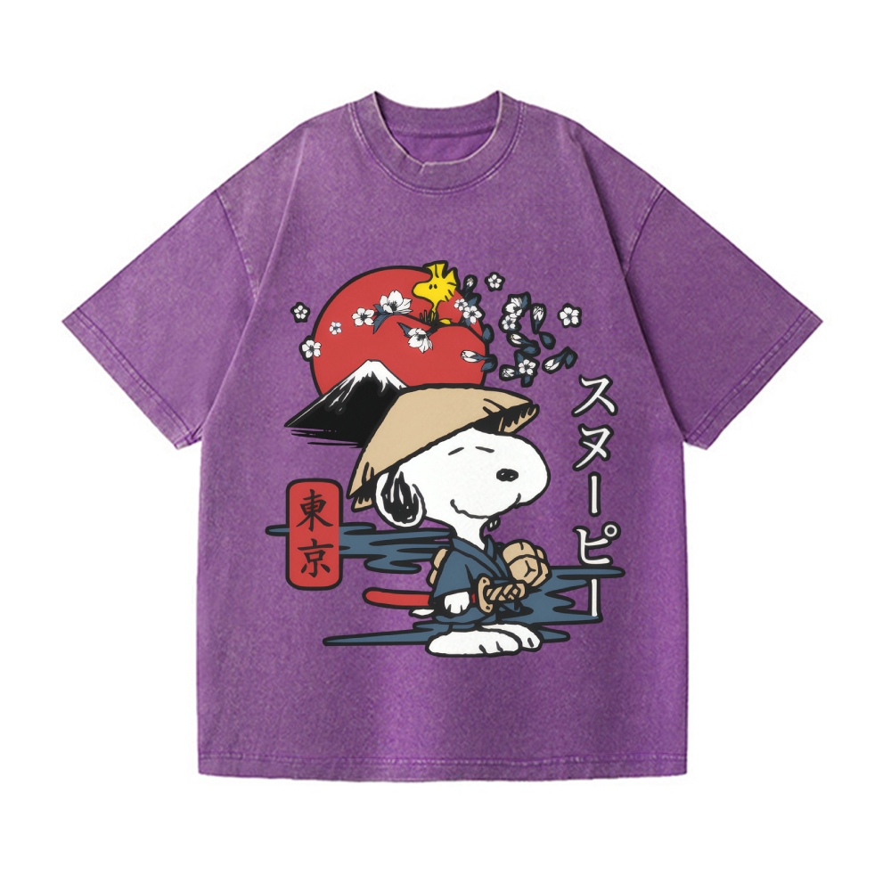 Peanuts Vintage Wash Japanese Design T-Shirt