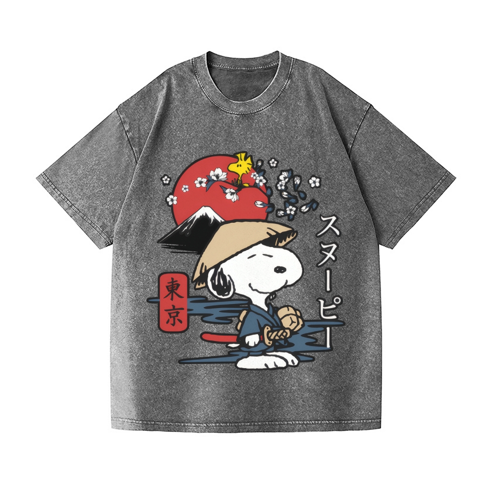 Peanuts Vintage Wash Japanese Design T-Shirt